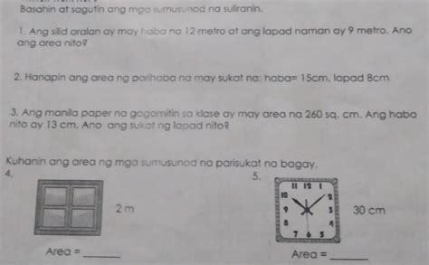 Solved: Ikaw ay may telang may haba na 12 yarda. Gusto mong .